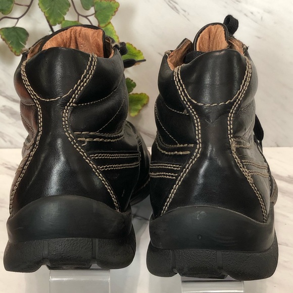 FIRST Mens Leather Ankle Boots Lace Shoes Italy